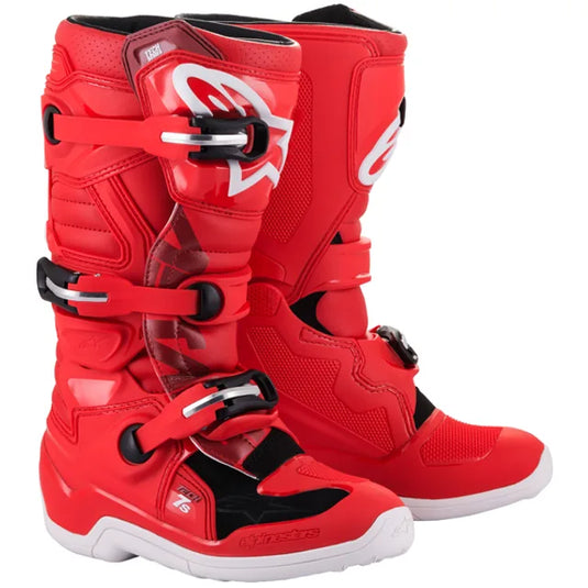Alpinestars Tech 7S Youth Red Motocross Boots
