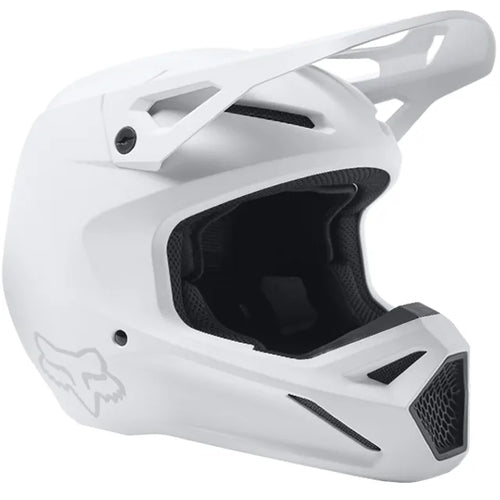 FOX Racing V1 Solid Matte White Motocross Helmet
