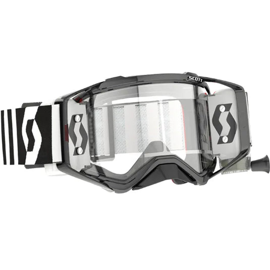 Scott Prospect WFS Racing Black White Clear Roll Off Goggles