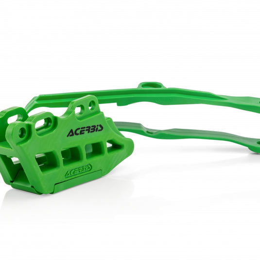 Acerbis Chain Guide & Swingarm Slider Kit Green - Kawasaki