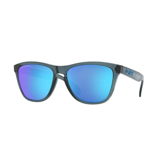 Oakley Frogskins Sunglasses Crystal Black Prizm Sapphire Polarized Lens
