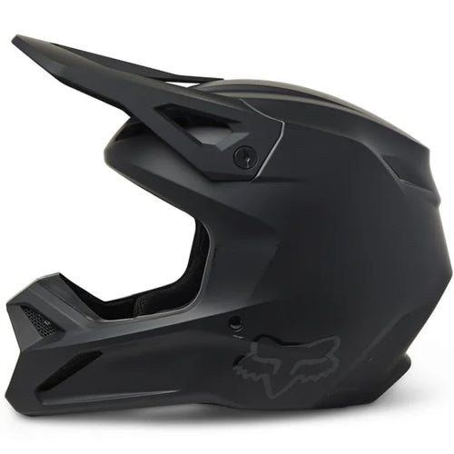 FOX Racing V1 Matt Black Kids Motocross Helmet