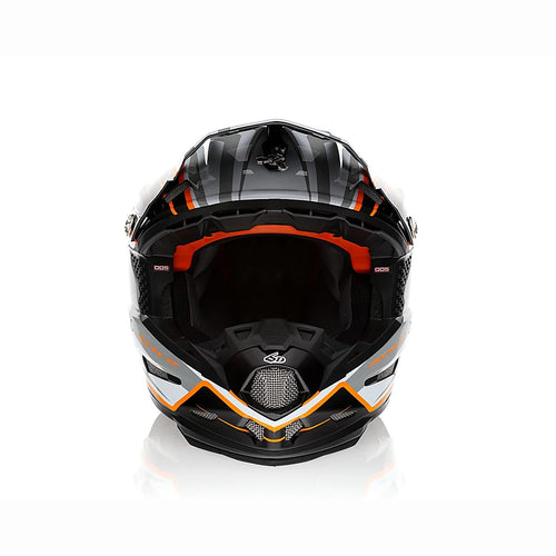 2024 6D ATR-2 Phase White Orange Motocross Helmet