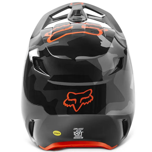 FOX Racing V1 Bnkr Grey Camo Kids Motocross Helmet