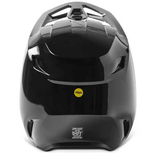 FOX Racing V1 Solid Gloss Black Motocross Helmet
