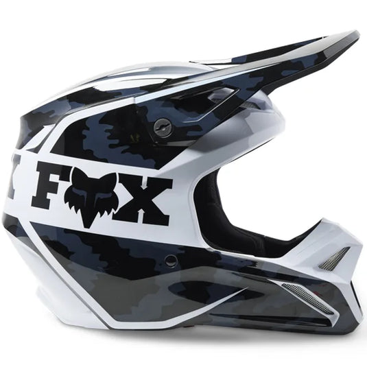 FOX Racing V1 Nuklr Black Adult Motocross Helmet