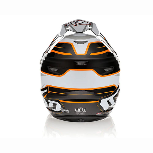 2024 6D ATR-2 Phase White Orange Motocross Helmet
