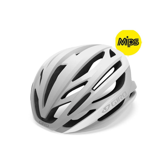 Giro Syntax MIPS Matte White Silver Road Helmet