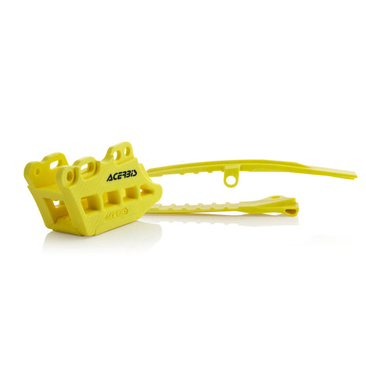 Acerbis Chain Guide & Swingarm Slider Kit Yellow - Suzuki