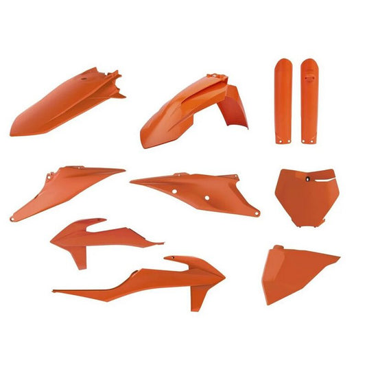 Polisport Full Plastic Kit Orange Inc Fork Guards KTM SX/F 125-450 2019-2022