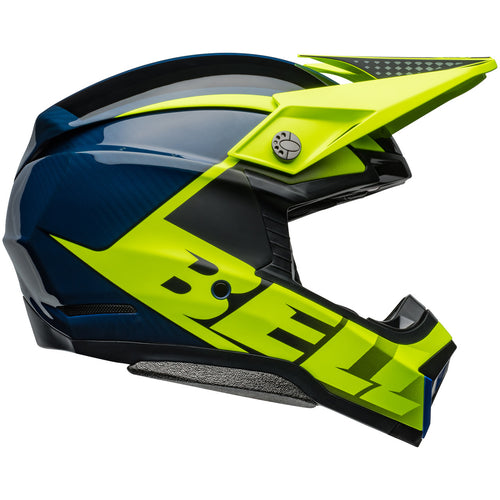 Bell 2024 Moto-10 Spherical Mips Sliced Retina Blue Motocross Helmet