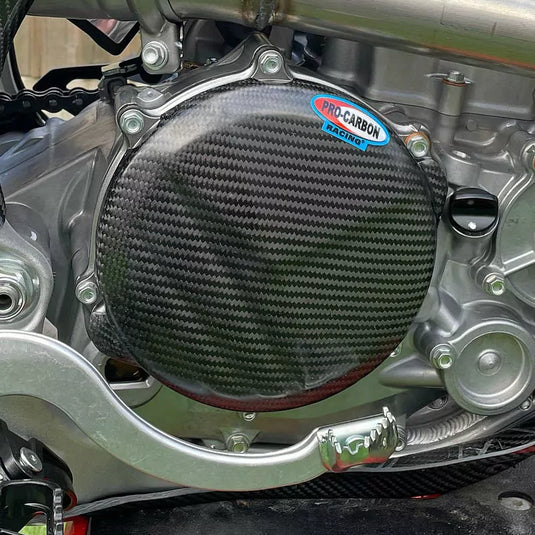 Pro Carbon Engine Case Cover Clutch Side - Honda CRF