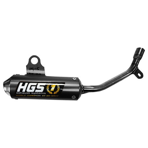 HGS Exhaust Silencer Black Steel End KTM SX 50