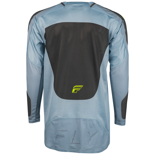 Fly Racing 2024 Evolution DST Ice Grey Charcoal Neon Green Jersey