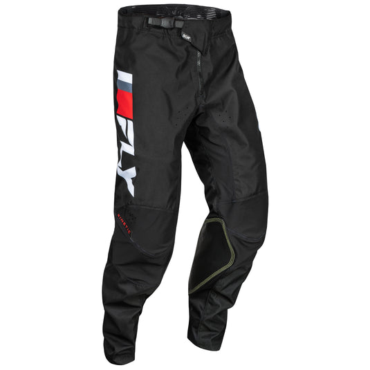 Fly Racing 2024 Youth Kinetic Prix Red Grey White Pants