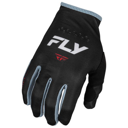 Fly Racing 2024 Lite Black White Red Gloves