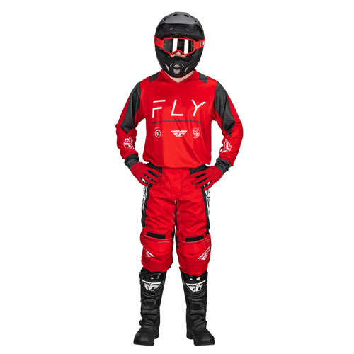 Fly Racing 2024 F-16 Red Charcoal White Jersey