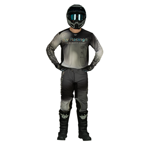 Fly Racing 2024 Lite Special Edition Legacy Light Grey Black Pants