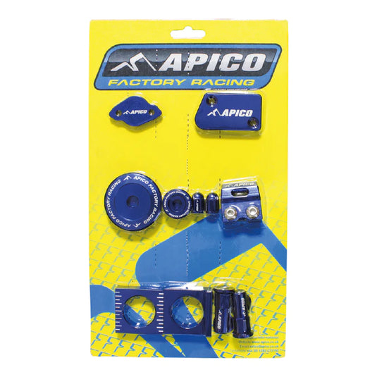 Apico Factory Anodised Bling Pack Blue Yamaha