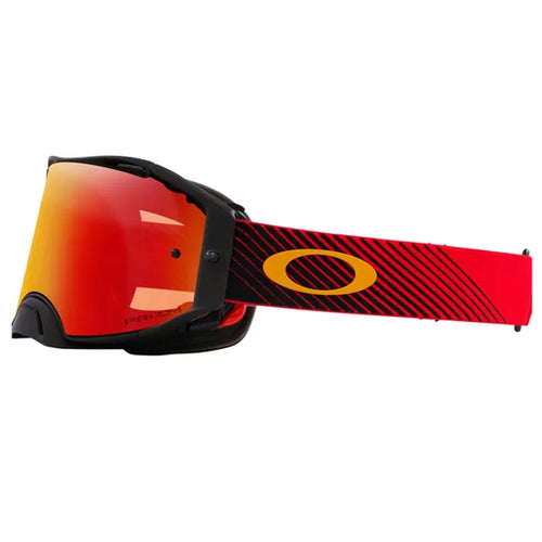 Oakley Airbrake Red Flow Prizm Torch Motocross Goggles