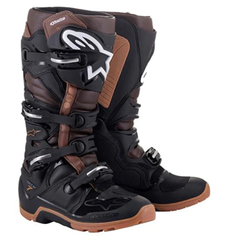 Alpinestars Tech 7 Black Dark Brown Enduro Boots