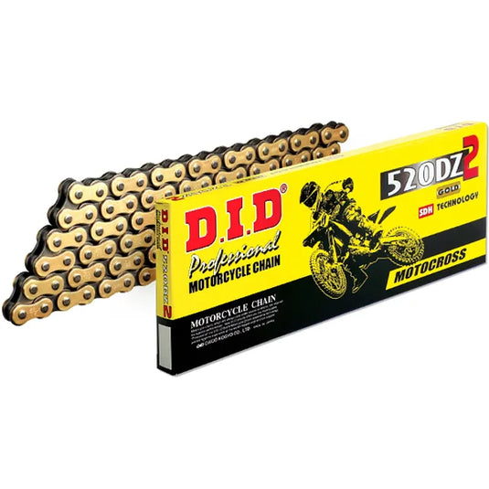DID 520 DZ2 Gold Black Chain 120 Link