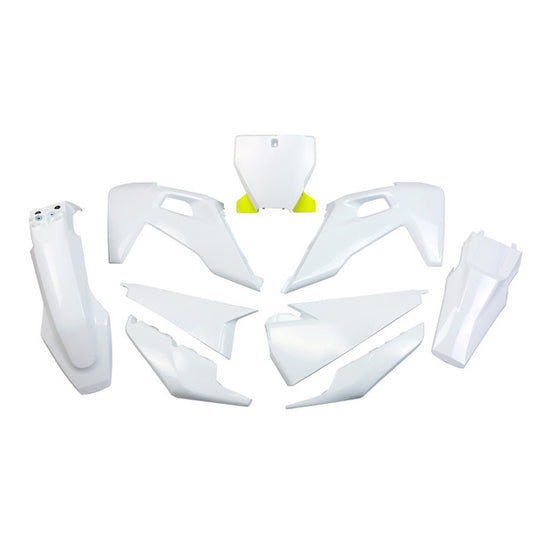UFO Plastic Kit White Husqvarna TC/FC 125-450 2019-2022