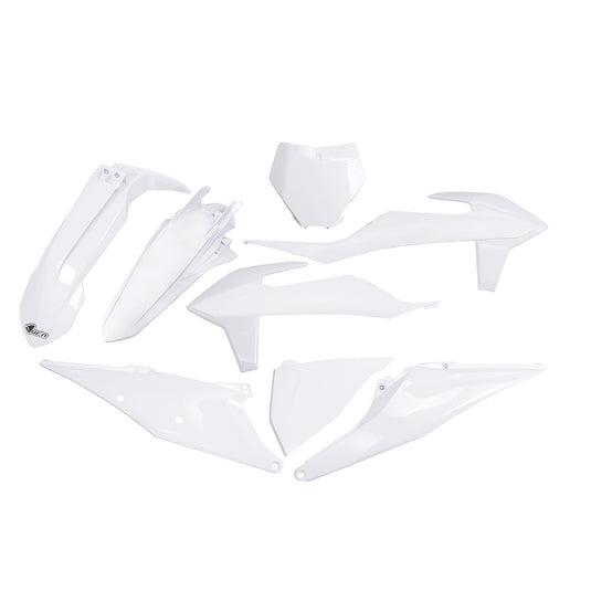 UFO Plastic Kit White KTM SX/F 125-450 2019-2022