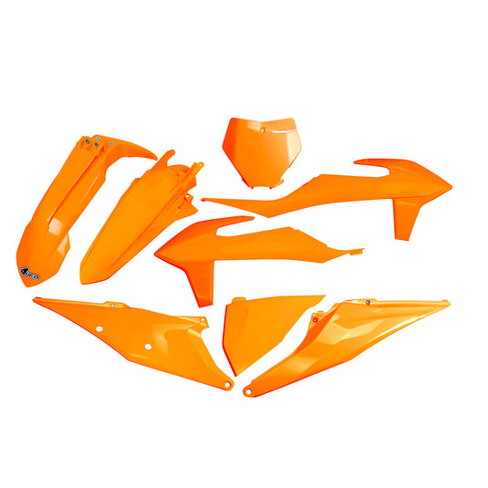 UFO Plastic Kit Neon Orange KTM SX/F 125-450 2019-2022