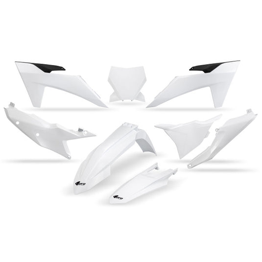 UFO Plastic Kit White KTM SX/F 125-450 2023-2024