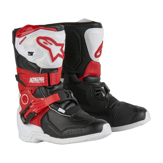 Alpinestars Tech 3S Kids White Black Bright Red Motocross Boots
