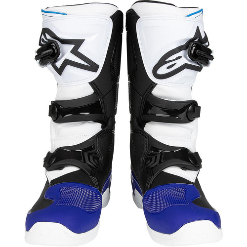 Alpinestars Tech 3S Youth White Black Enamel Blue Motocross Boots