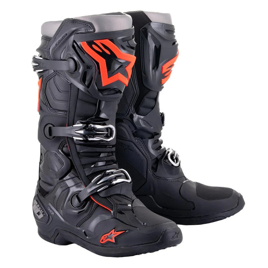 Alpinestars Tech 10 Black Red Fluo Motocross Boots