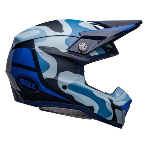 Bell Moto-10 Spherical Mips Ferrandis Matte Gloss Dark Blue Light Blue Motocross Helmet