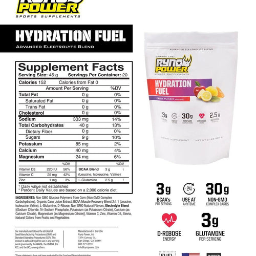 Ryno Power Hydration Fuel - Fruit Punch