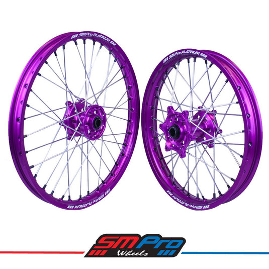 SM Pro Platinum Wheel Set Purple - Kawasaki