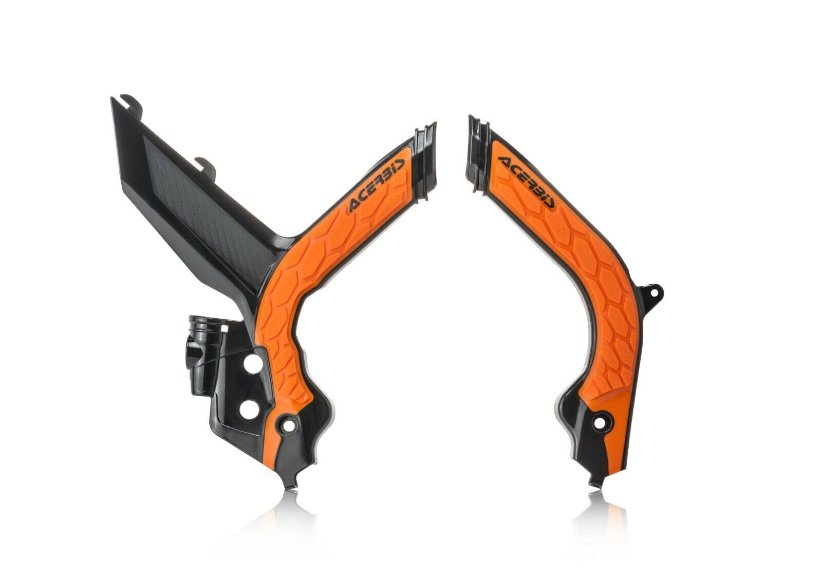 Acerbis X-Grip Frame Protectors Black Orange KTM