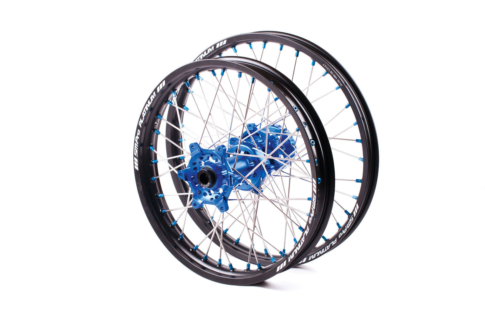 SM Pro Platinum Wheel Set Black Blue - Yamaha