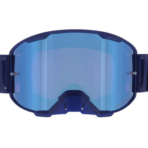 Red Bull Spect Strive Blue Purple Mirror Double Lens Motocross Goggles