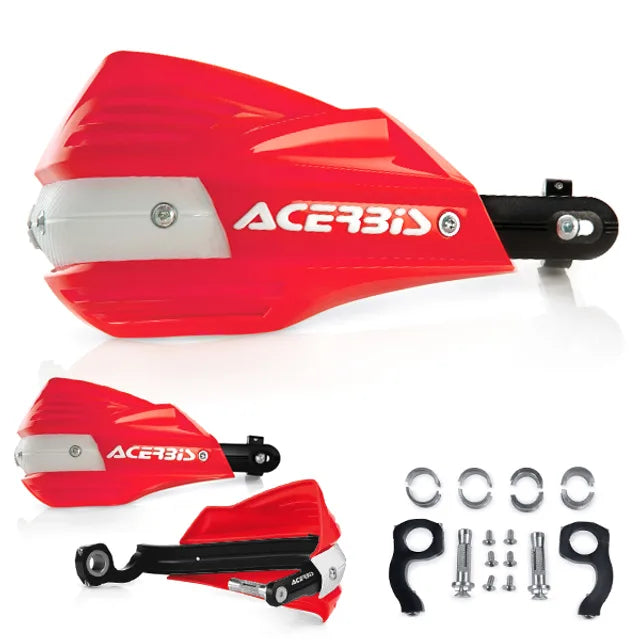 Acerbis X-Factor Handguards - Red White