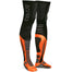Acerbis X-Leg Pro Knee Brace Black Orange Fluo Socks
