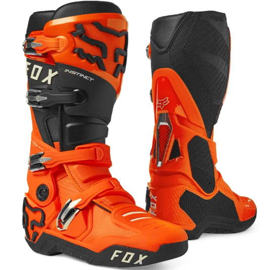 FOX Racing Fluo Orange Instinct 2.0 Motocross Boots