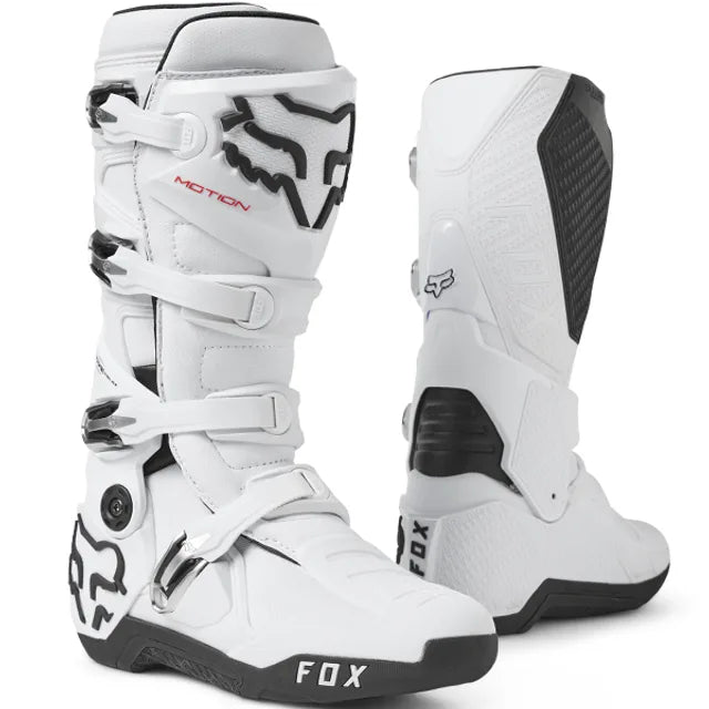 FOX Racing White Motion Motocross Boots
