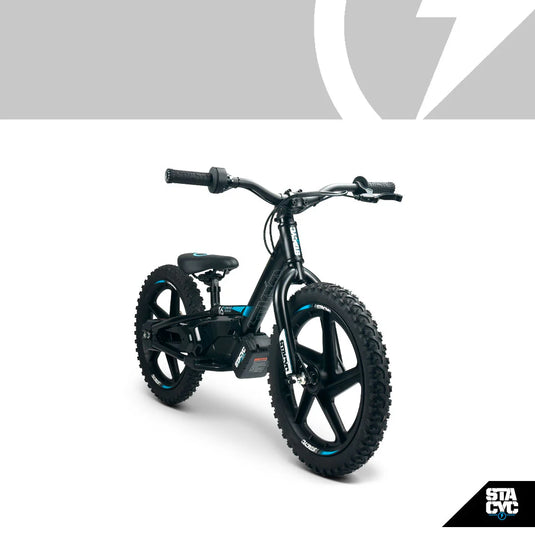 Stacyc 16E-Drive 4Ah Electric Balance Bike – Black/Blue
