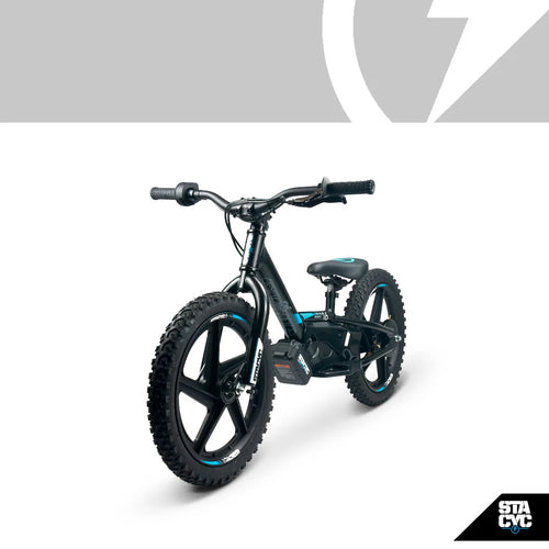 Stacyc 16E-Drive 4Ah Electric Balance Bike – Black/Blue