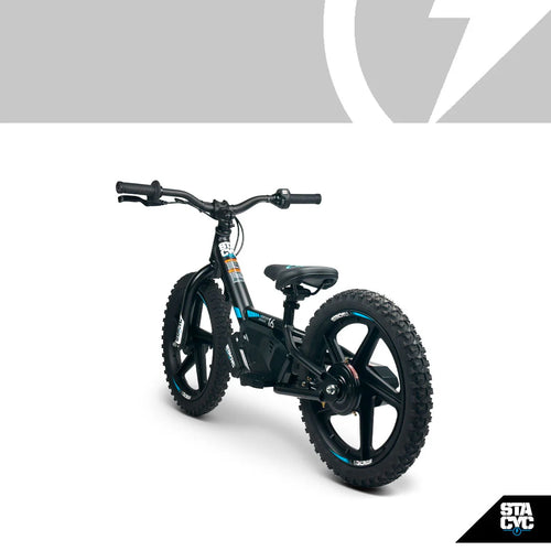 Stacyc 16E-Drive 4Ah Electric Balance Bike – Black/Blue