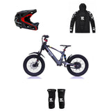 Revvi 18 Electric Bike + R-Riders Complete Protection Bundle - Black