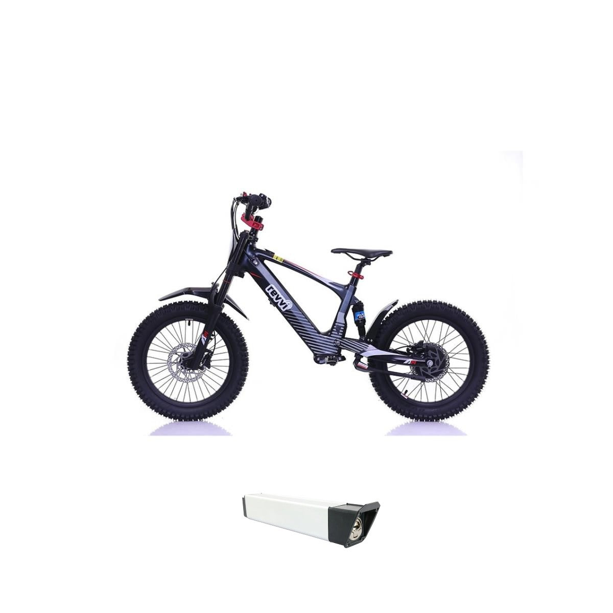 Revvi 18 Electric Bike + Spare Battery Bundle – Black
