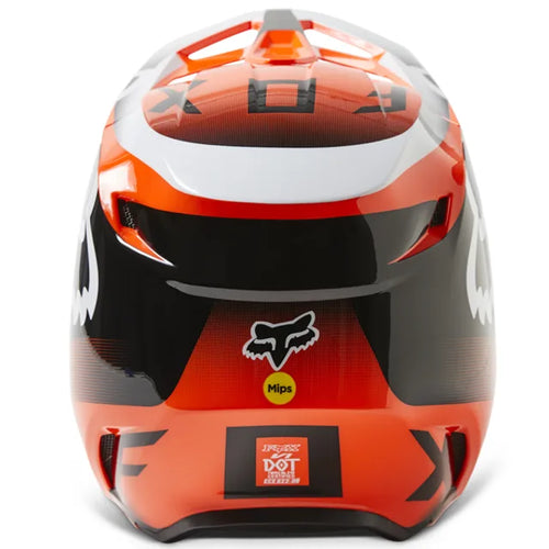 FOX Racing V1 Leed Flo Orange Kids Motocross Helmet