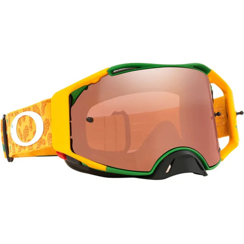 Oakley Airbrake Toby Price Gold Green Prizm Black Lens Motocross Goggles